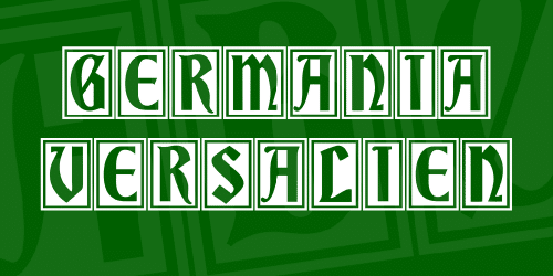 Germania Versalien Font