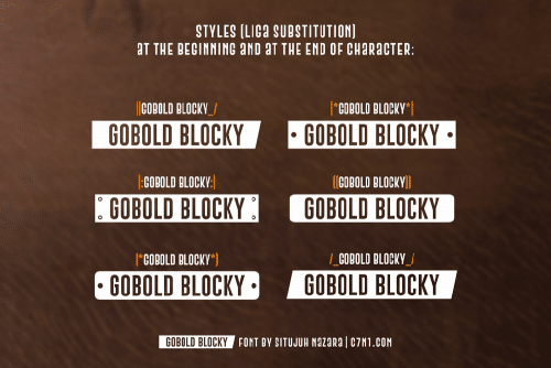 Gobold Blocky Font 1