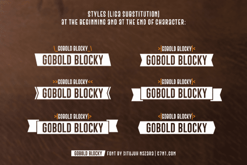 Gobold Blocky Font 2