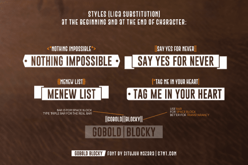 Gobold Blocky Font 3