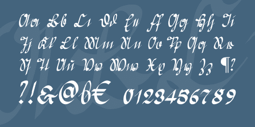 Greifswaler Deutsche Schrift Font 3
