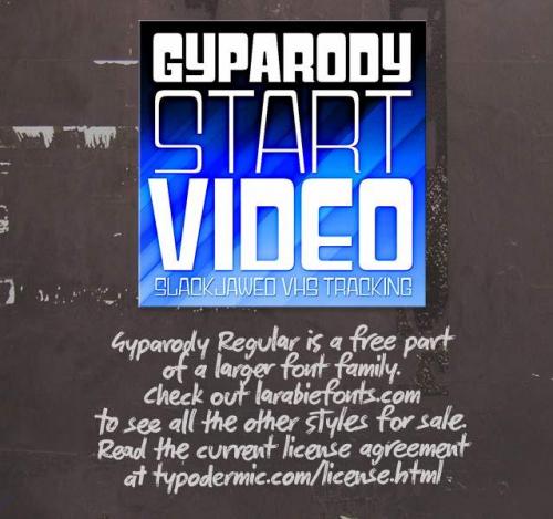 Gyparody Font 1