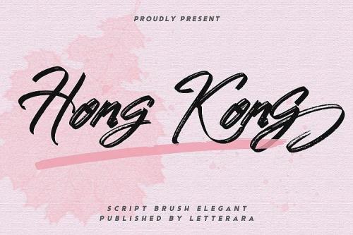 HONG KONG Script Font