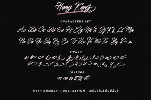 HONG KONG Script Font 9