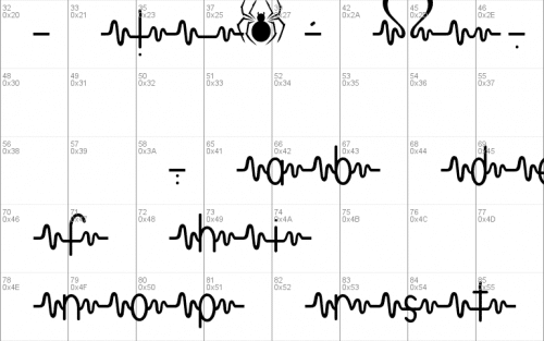 Heartbeat Font 1