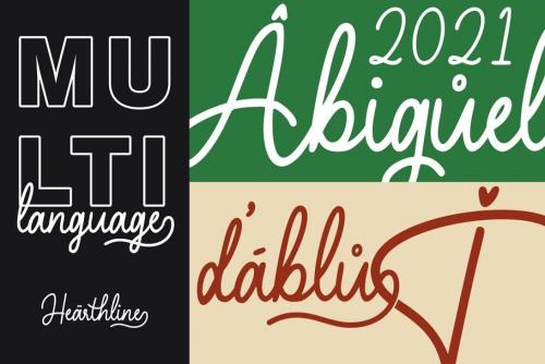 Hearthline Monoscript Font 7