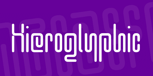 Hieroglyphic Font