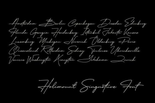 Holimount Swash Font 4