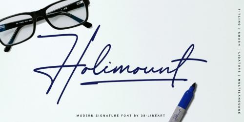 Holimount Swash Font 5