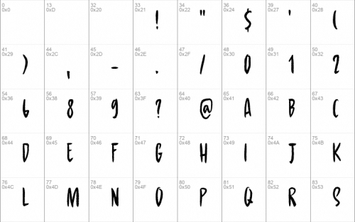 Hungry Zombie Font 1