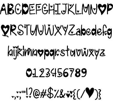 I Found My Valentine Font 2