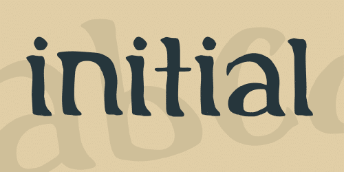 Initial Font