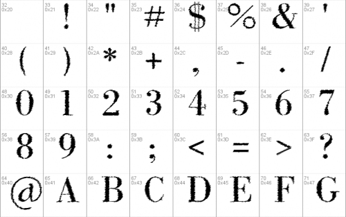Intellecta Bodoned Trash Font 2