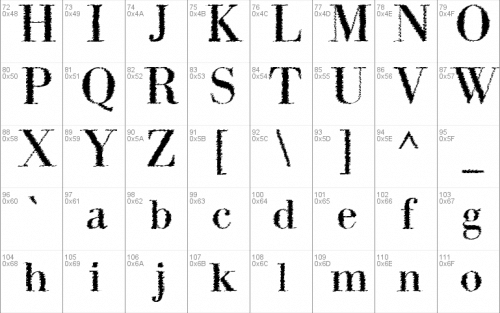 Intellecta Bodoned Trash Font 3