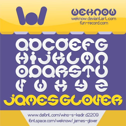 James Glover Font 2