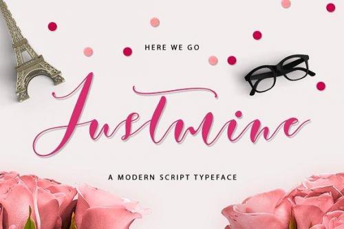 Justmine Modern Script Font 1