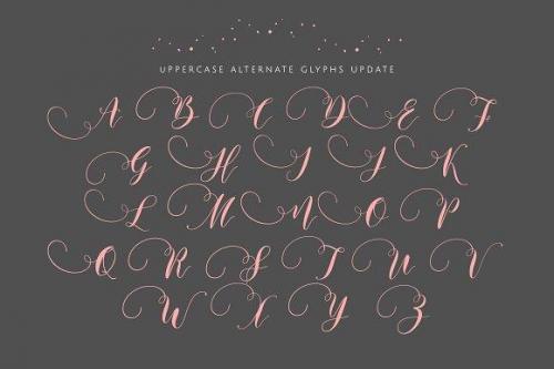 Justmine Modern Script Font 10