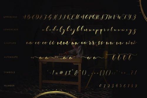 Justmine Modern Script Font 11