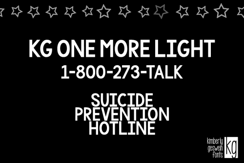 KG One More Light Font 3