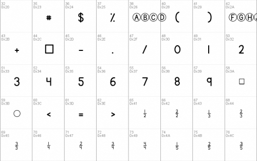 Kg Traditional Fractions Font 1