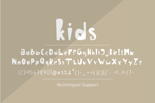 Kids Handwritten Font 4