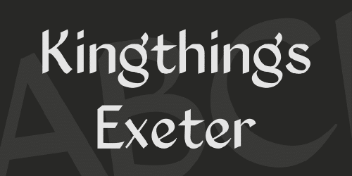 Kingthings Exeter Font