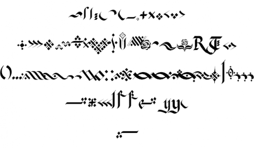 Kingthings Flourishes Font