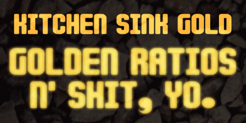 Kitchen Sink Gold Font