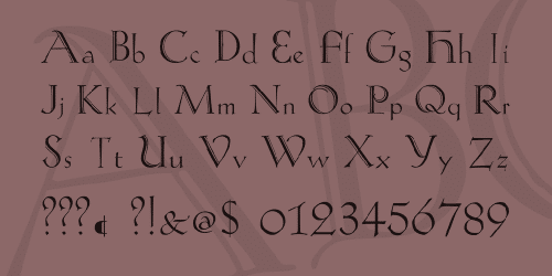 Koch-Antiqua Zier Font 3