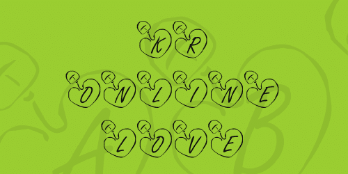 Kr Online Love Font