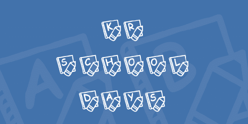 Kr School Days Font