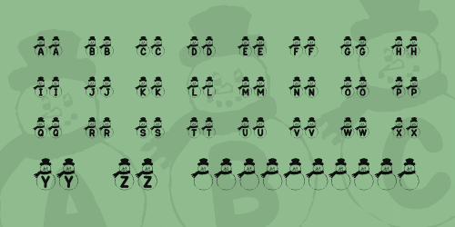 Kr Snowman Font 1
