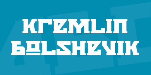 Kremlin Bolshevik Font 1