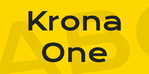 Krona One Font