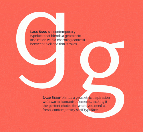 Lagu Sans  Lagu Serif Font Family 3