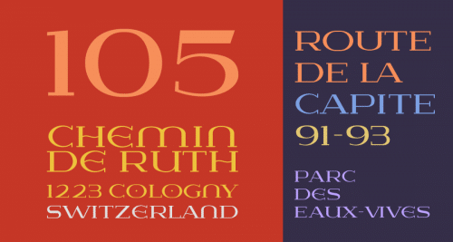 Lausanne Font 3