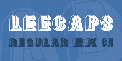 Leecaps Font
