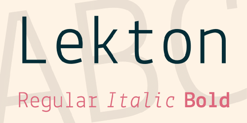 Lekton Font