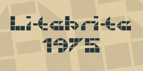 Litebrite 1975 Font