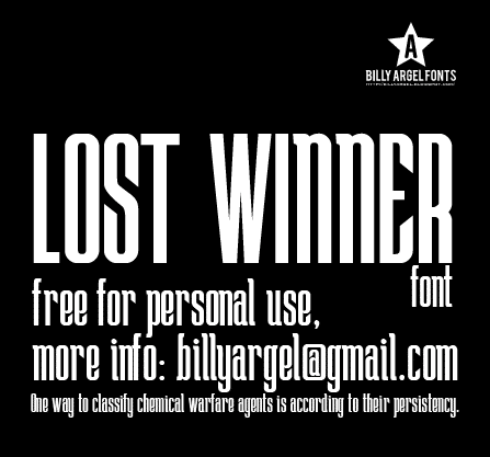 Lost Winner Font 3