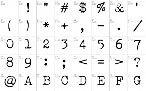 Lucky Typewriter Font 1