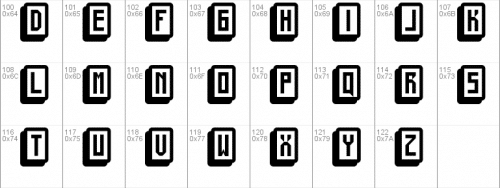 Mahjong Toy Block Font 3