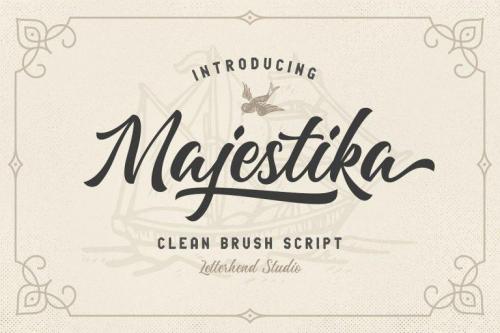 Majestika Script Font