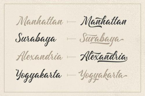 Majestika Script Font 3