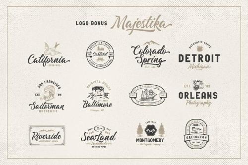 Majestika Script Font 6