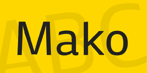 Mako Font