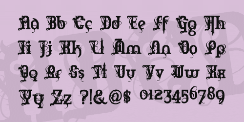 Marquis De Sade Font 2