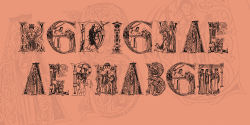 Medieval Alphabet Font