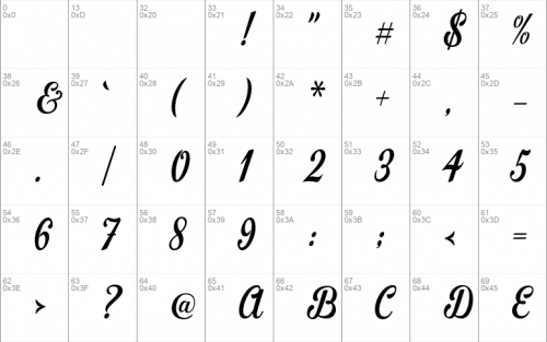 Merciana Script Font 1