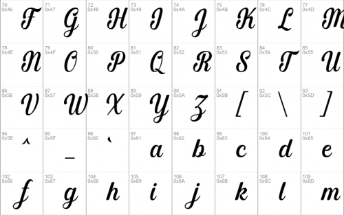 Merciana Script Font 2